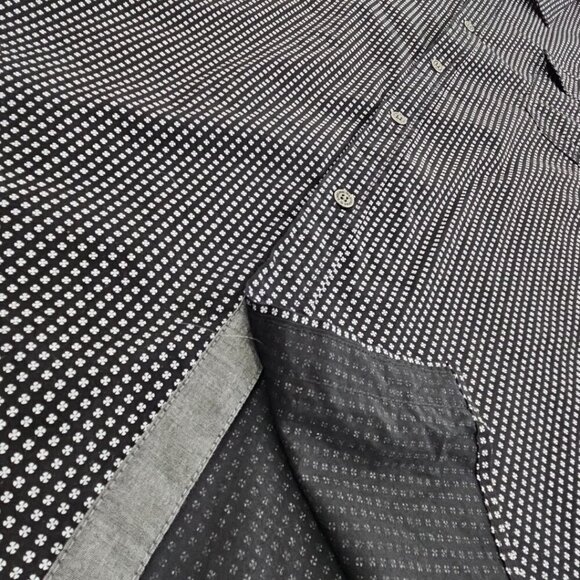 Lions Crest English Laundry Shirt Men's 4X Button Short Sleeve Navy Blue EUC - Picture 8 of 14